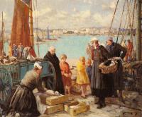 William Lee Hankey RWS - Marketing The Tunny Concarneau